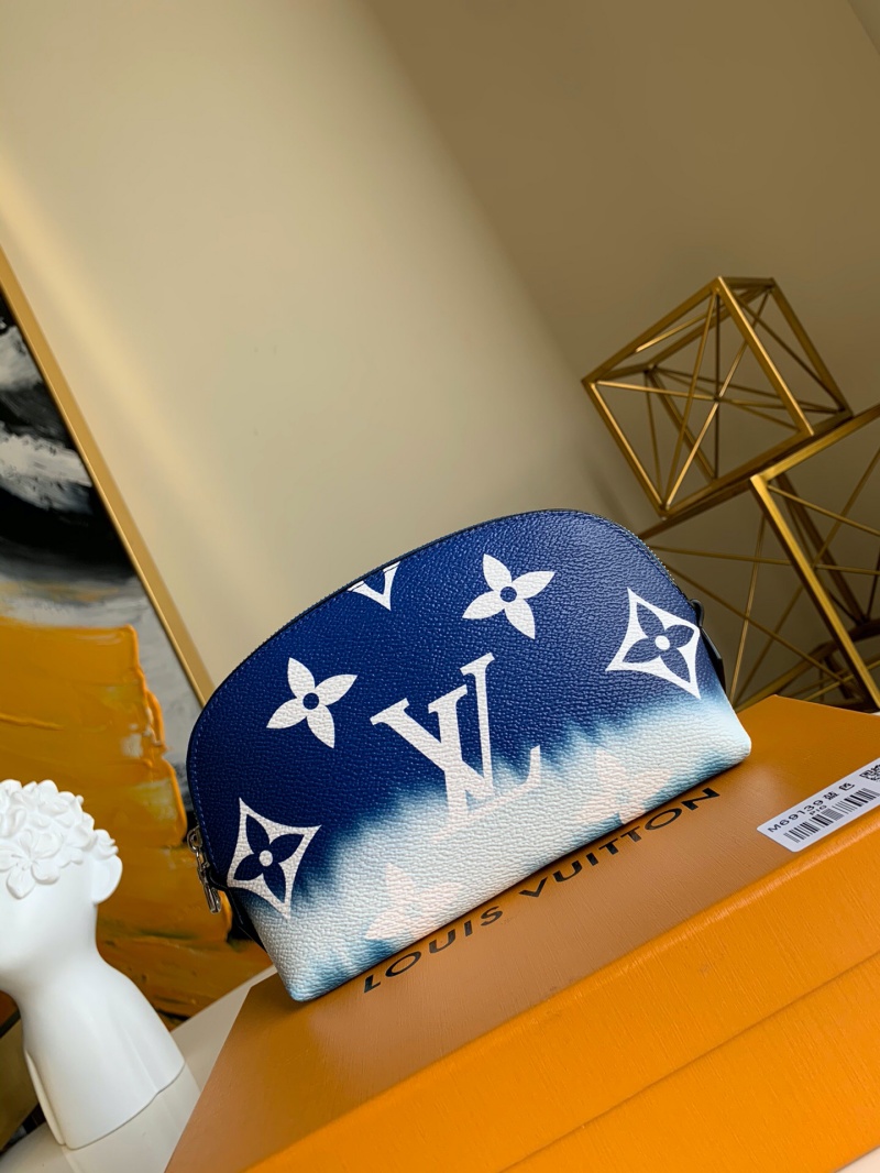 M69138 LV ESCALE 化妝包 2020新款日本絞染工藝女包 藍色