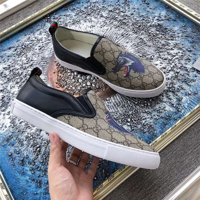 GUCCI男鞋 古馳鞋子 進口牛皮 全手工 GUCCI專用面料