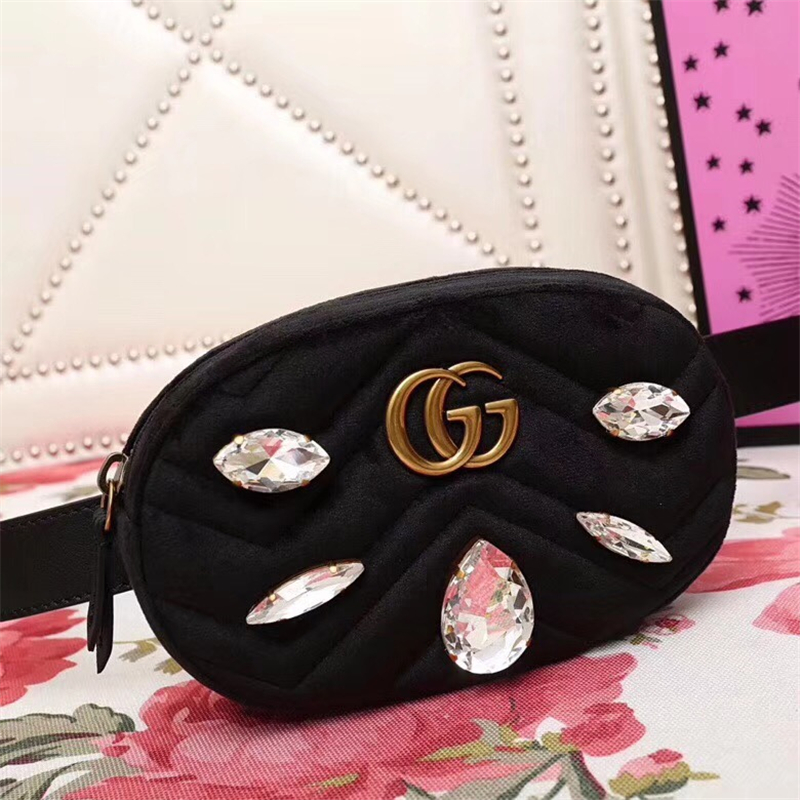 476434 Gucci女包 古馳包包 Gucci新款 Marmont系列 皮革腰包