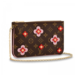 M63905 LV POCHETTE DOUBLE ZIP 朗lXA Blooming Flowers ϵ p朴Ů