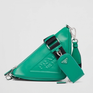 1BH190 _(d)Prada Triangle Ƥǰ PradaŮ Gɫ