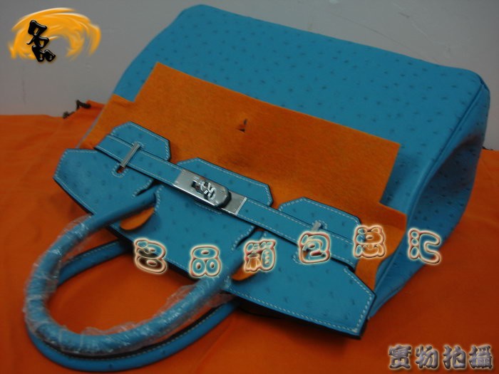 Hermes 手提包 女包 Hermes Birkin 鉑金包 Hermes 30 Birkin 湖水藍銀扣
