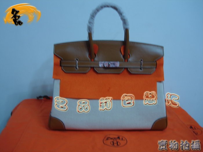Hermes 帆布包 Hermes 手提包 Hermes Birkin 鉑金包 Hermes休閑女包 35cm