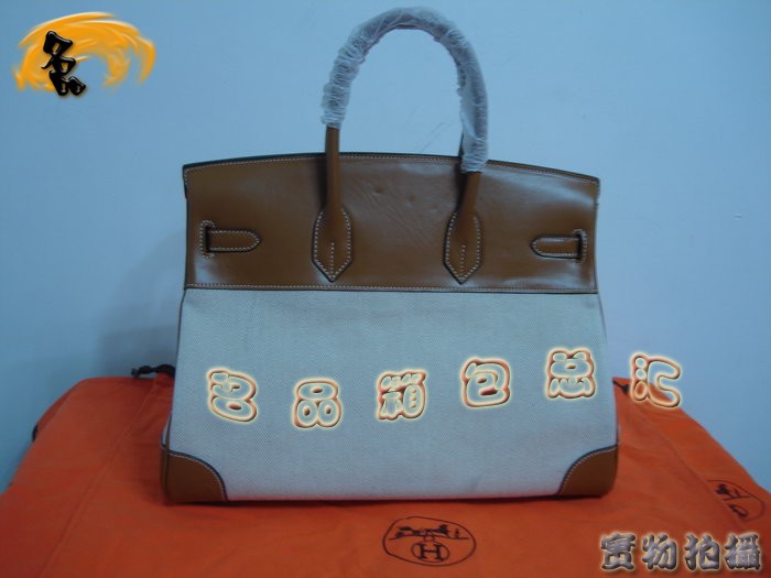 Hermes 帆布包 Hermes 手提包 Hermes Birkin 鉑金包 Hermes休閑女包 35cm