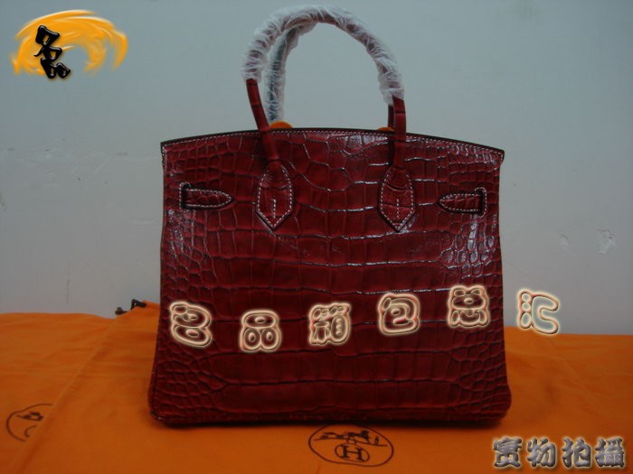 Hermes Birkin 鉑金包 經(jīng)典款 女包 Hermes手提包 鱷魚皮女包 30 Birkin