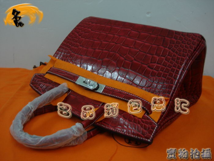 Hermes Birkin 鉑金包 經(jīng)典款 女包 Hermes手提包 鱷魚皮女包 30 Birkin