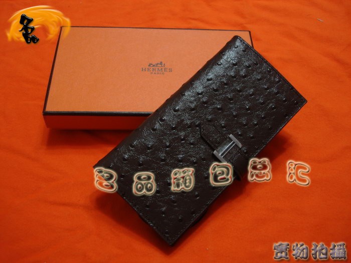 錢包 Hermes女包 HERMES中長款錢包 Hermes鴕鳥紋 Hermes包包