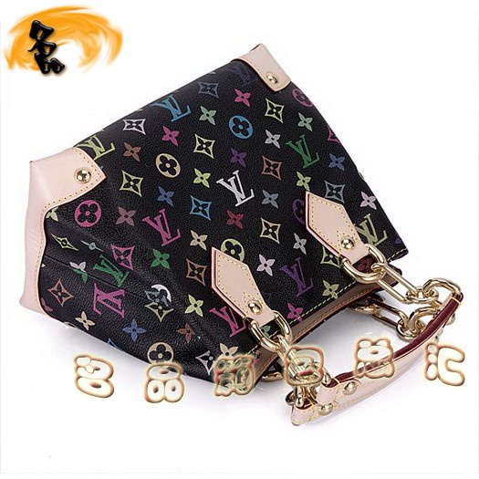 M40048 LV經典老花 LV女包 LV手提包 LV單肩包 LV黑彩 LV七彩