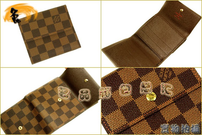 N61652 LV經(jīng)典棋盤格錢包 LV女包 LV錢包 LV卡片夾 LV零錢包