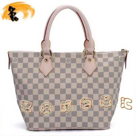 N51186 LV單肩包 LV經典白色棋盤格 LV女包 LV手提包