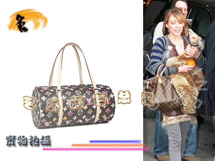 M95753 LV最新款 LV村上隆設計 LV圓桶形 LV單肩包 LV女包