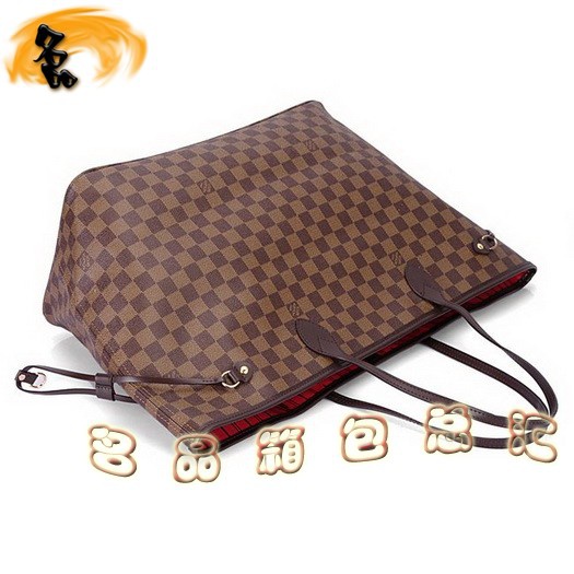 N51106 LV經典款 NEVERFULL系列 LV經典棋盤格 LV女包 LV手提包 LV單肩包