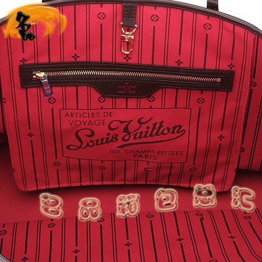 N51106 LV經典款 NEVERFULL系列 LV經典棋盤格 LV女包 LV手提包 LV單肩包