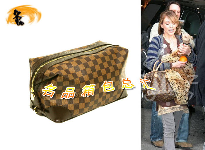 N41538 LV手包 LV棋盤格系列 女包 LV包包 LV化裝包