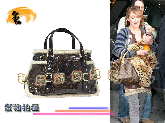 M95573 LV經典老花羊毛滾邊包 LV女包 LV手提包 LV單肩包