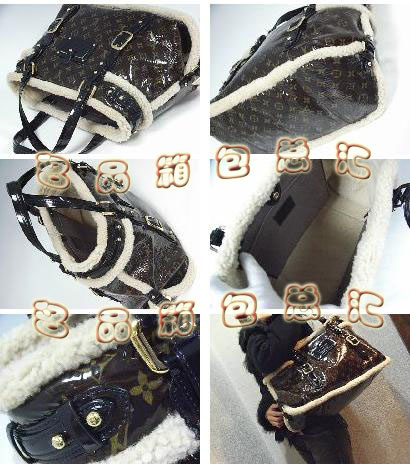 M95573 LV經典老花羊毛滾邊包 LV女包 LV手提包 LV單肩包