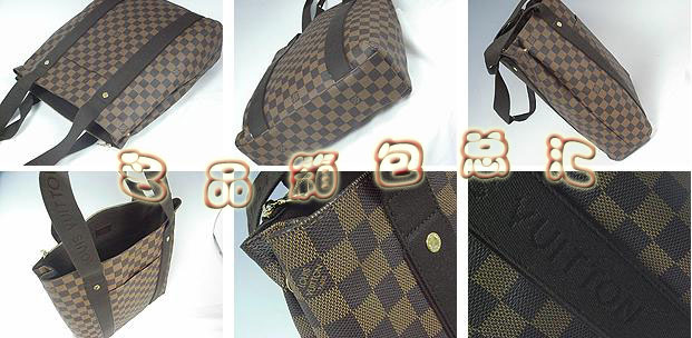 N52006 LV最新款 LV經典棋盤格 LV購物袋 LV單肩包