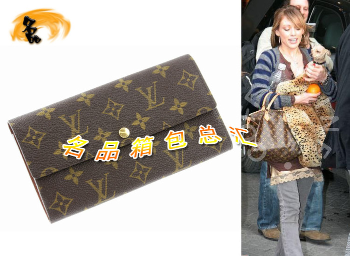 M61734 LV經(jīng)典老花 LV女包 LV錢包 LV長款錢包 LV二折錢包