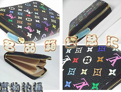 M66549 LV村上隆設計 LV經典33彩 LV零錢包 LV錢包 LV黑彩