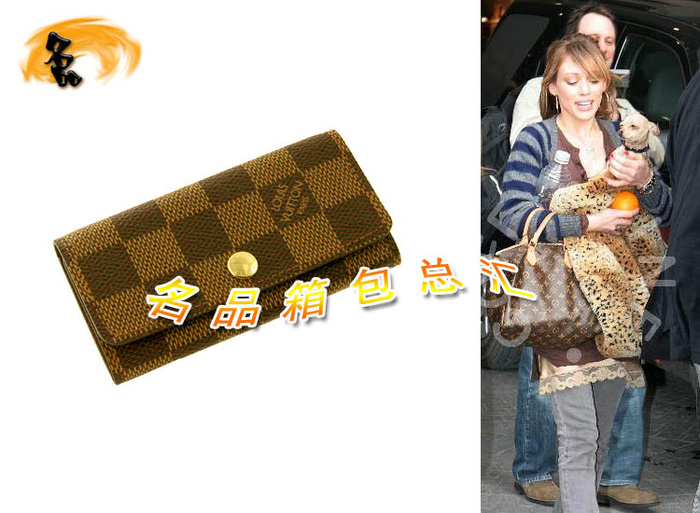 N62631 LV經(jīng)典款 LV棋盤格 LV女包 LV鑰匙包 LV棋盤格紋鑰匙包