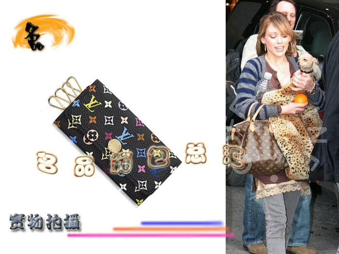 M60044 LV鑰匙包 LV黑彩包 LV三三彩 LV33彩 LV女包