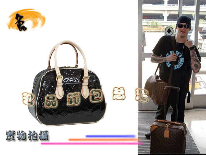 M93516 LV手提包 LV壓花 LV漆皮包 LV經典老花 LV女包