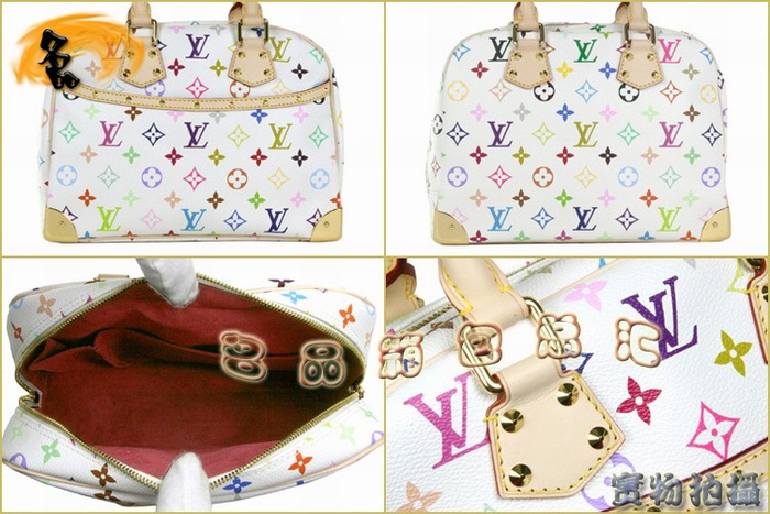 M92663 LV經(jīng)典款 LV三三彩 LV33彩 LV白彩 LV女包 LV手提包