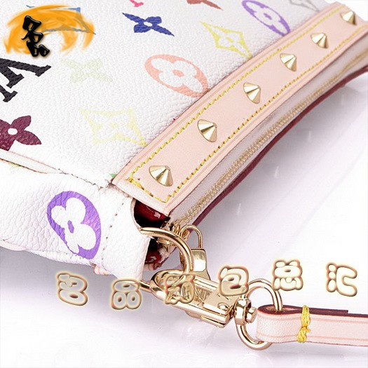 M92649 LV單肩包 LV村上隆設計 LV三三彩 LV33彩 LV女包 LV手提包