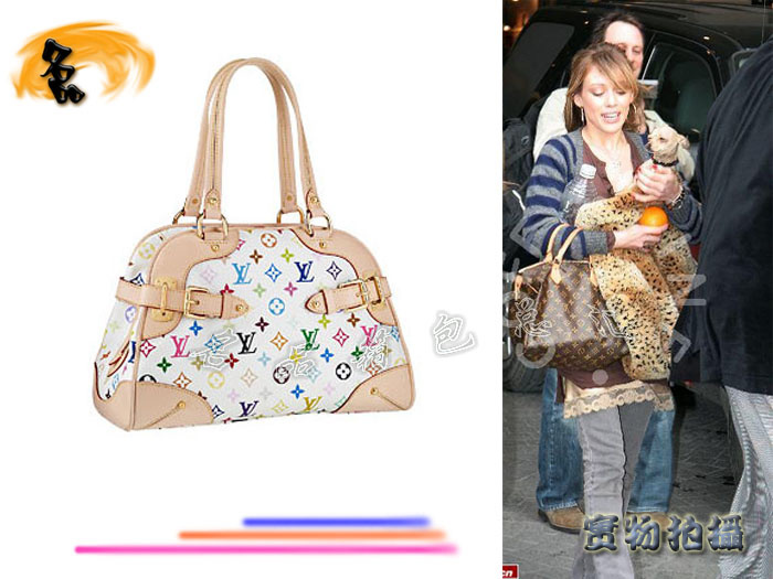 M40193 LV單肩包 LV女包 LV村上隆設計 LV三三彩 LV33彩