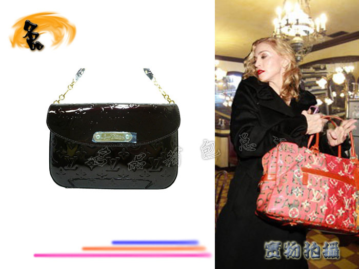 M93598 LV老花系列 LV壓花包 LV漆皮女包 LV單肩包 LV時尚女包 LV最新款