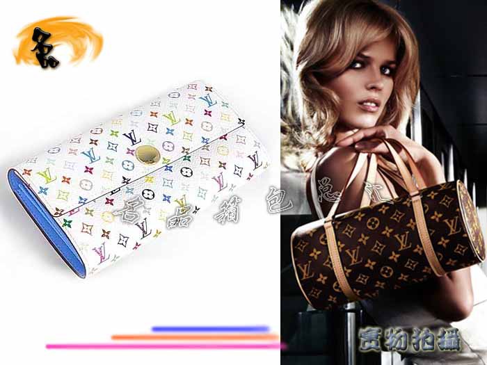 M93742 LV錢包 LV村上隆設計 LV33彩 LV白彩 LV三三彩 LV女包