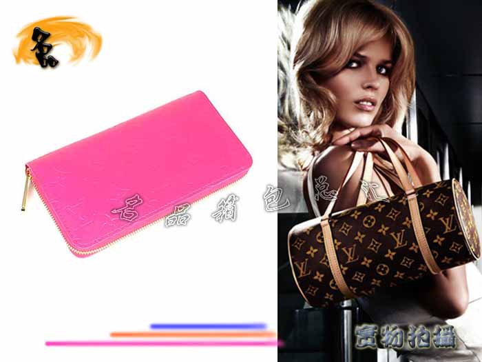 M93721 LV錢包 LV壓花錢包 LV漆皮系列 LV女包 LV零錢包 粉紅色