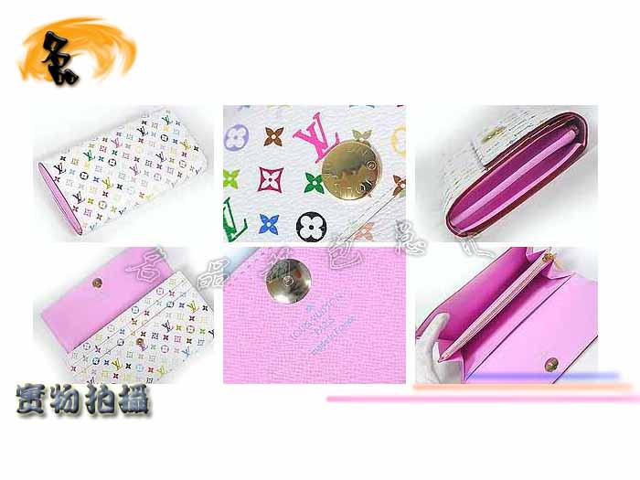 M93744 LV錢包 LV村上隆設計 LV33彩 LV白彩 LV三三彩 LV女包