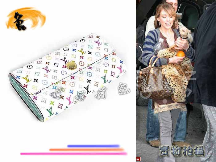 M93746 LV新款時尚女包 LV錢包 LV村上隆設(shè)計(jì) LV33彩 LV白彩 LV三三彩