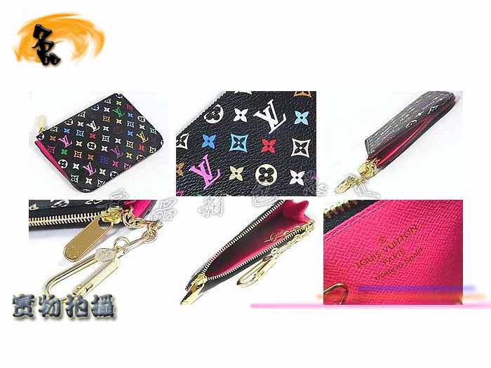 M93735 LV零錢包 LV經典33彩 LV三三彩錢包 LV村上隆設計 LV黑彩