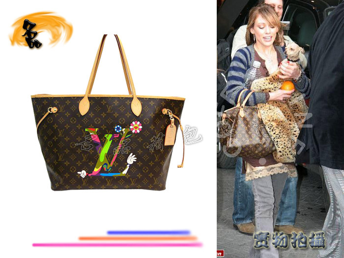 M95561 LV時尚女包 LV經(jīng)典老花 LV單肩包 LV村上隆手繪設(shè)計