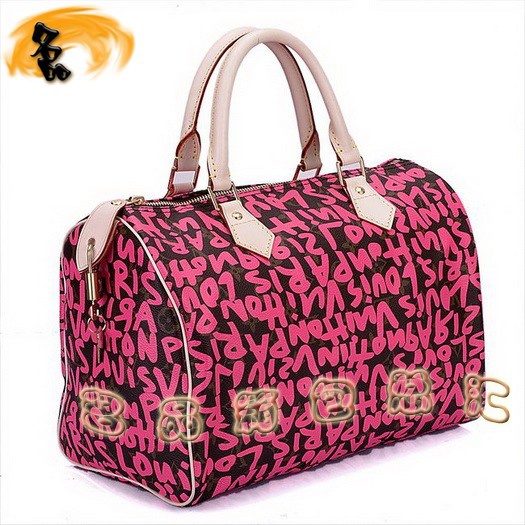 M93704 LV最新款 LV涂鴉系列 Speedy LV手提包 LV時尚女包 LV枕頭包