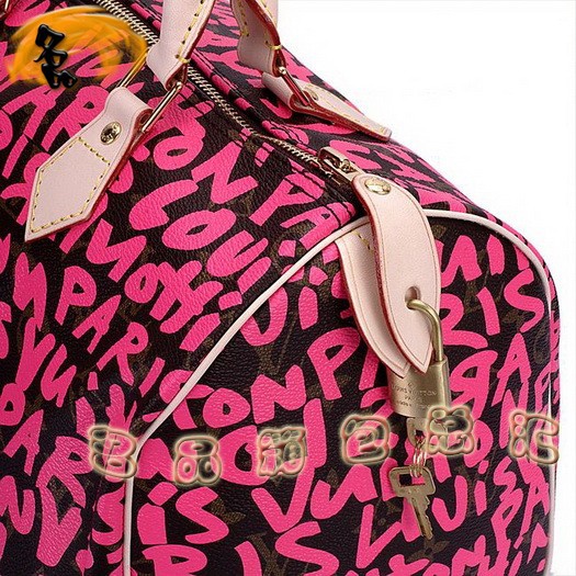 M93704 LV最新款 LV涂鴉系列 Speedy LV手提包 LV時尚女包 LV枕頭包