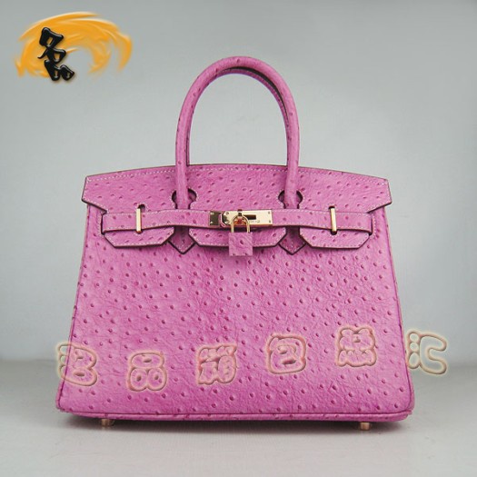 6088 Hermes 愛馬仕 鴕鳥紋手提包 Hermes女包 Hermes Birkin 鉑金包 30Birkin