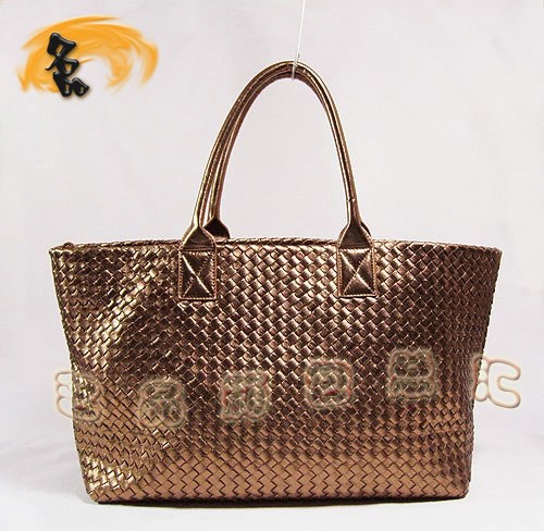 78919 寶緹嘉 最新款 時尚女士手提包 經典款單肩包 金色編織手袋