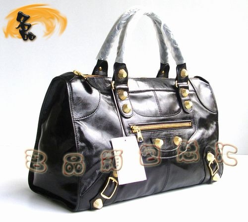 084324B BALENCIAGA熱賣新款時尚牛皮女士手提包 巴黎世家 經(jīng)典款 機車包