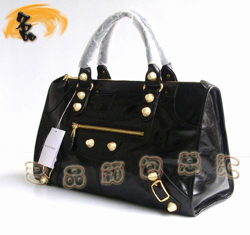 084324B BALENCIAGA熱賣新款時尚牛皮女士手提包 巴黎世家 經(jīng)典款 機車包