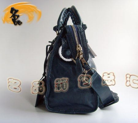 084832 時尚女士手提包 BLENCIAGA 經典牛皮斜挎包 巴黎世家經典款機車包