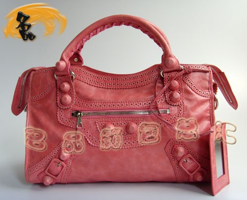 084832 專柜品質 BLENCIAGA 時尚牛皮女士手提包 機車包 巴黎世家斜挎包