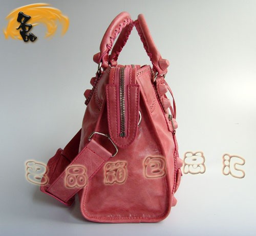 084832 專柜品質 BLENCIAGA 時尚牛皮女士手提包 機車包 巴黎世家斜挎包