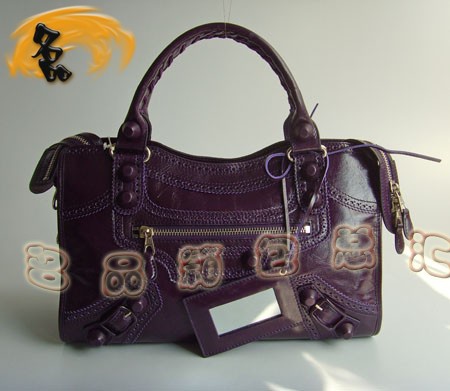 084832 超A品質 巴黎世家女士手提包 BLENCIAGA經典機車包 經典花邊斜挎包