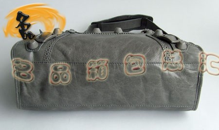 084832 新款深灰色牛皮時尚女士手提包 BLENCIAGA斜挎包 巴黎世家機車包 女包