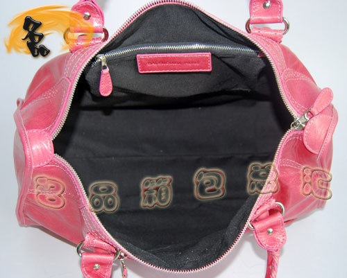 084824 BLENCIAGA 巴黎世家 新款奢華大皮釘紅色機車包 手提包