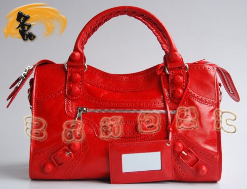 084832 最新款牛皮時尚女包 BLENCIAGA斜挎包 手提包 BLENCIAGA經(jīng)典機車包