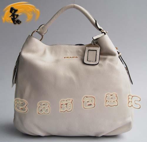 5640 休閑女包 Prada手提包 Prada經典款 Prada時尚新款 米白色